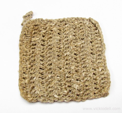Crochet a Natural Hemp Loofah
