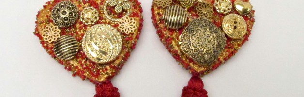 A Valentine's Day Ornament from Left Over Supplies and SmoothFoam