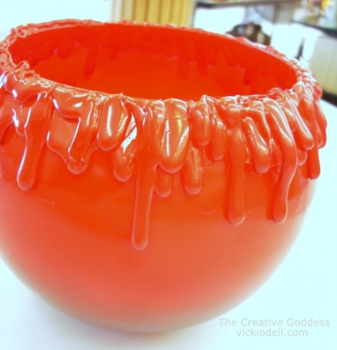 Halloween Crafts - Make a Bloody Candy Bowl