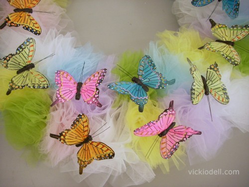 Tulle and Butterfly Wreath