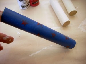 4th of July Craft - Hand Painted Wood Fireworks