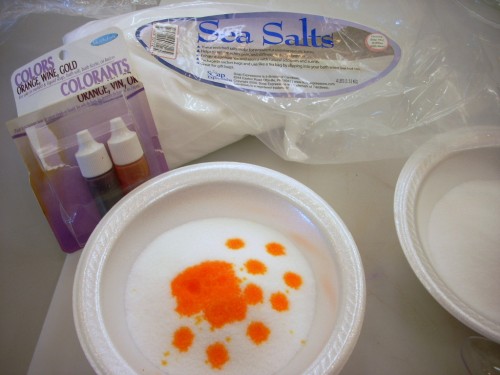 Fall Crafts - How to Make Candy Corn Inspired Bath Salts