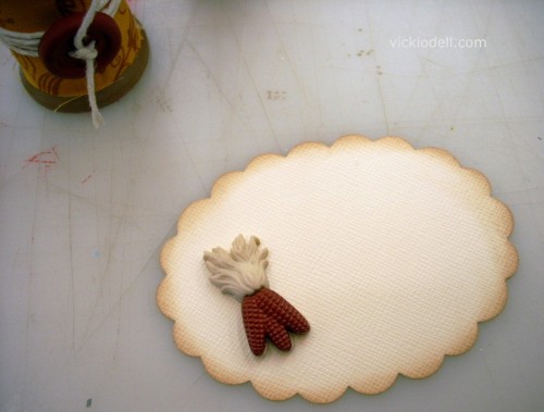 Wooden Spool Thanksgiving Place Card Holders