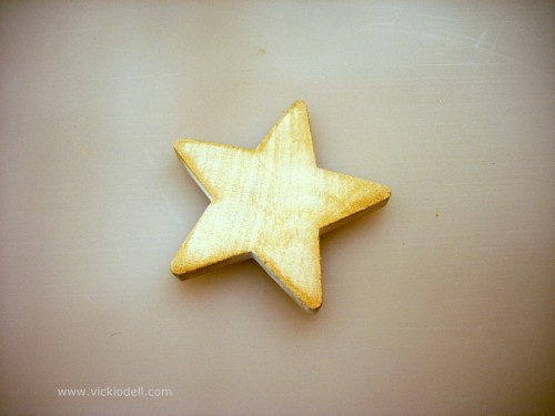 painted wood star