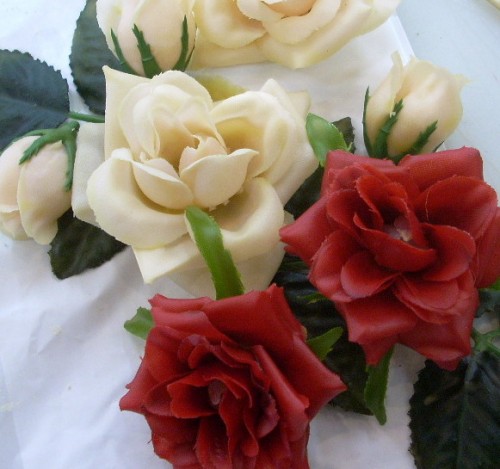 Beeswax Coated Roses for Vintage Inspired Valentine's Day Crafts
