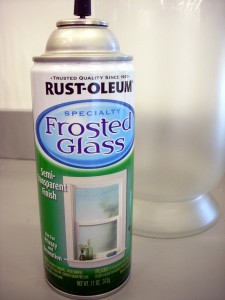 Tool Box Tuesday - Frosted Glass Spray by Rust-Oleum