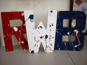 4th of July Craft- Red, White and Blue