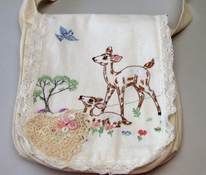 embroidery messenger bag