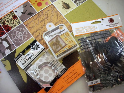 Halloween Crafts, Martha Stewart Papers, Memory Glass, Ornaments