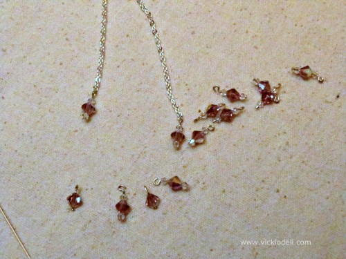 swarovski crystals, preciosca crystals, lariat necklace