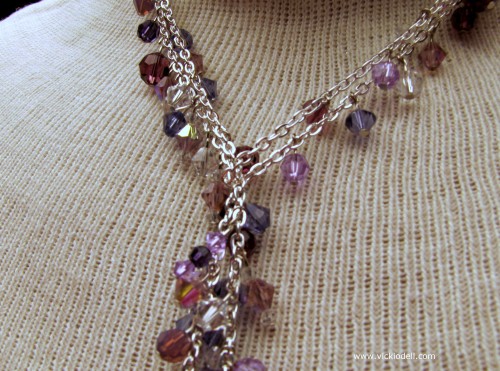 Dressy Lariat,  Swarovski Crystals, precioscia crystals, lariat necklace
