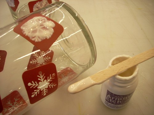Winter Home Decor with Armour Etch and Rust-Oleum Frosted Glass Spray