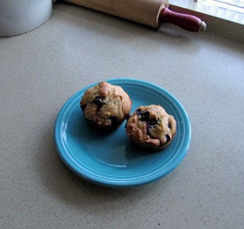 Recipe: Blueberry Cornmeal Muffins - No White Sugar and No Fat