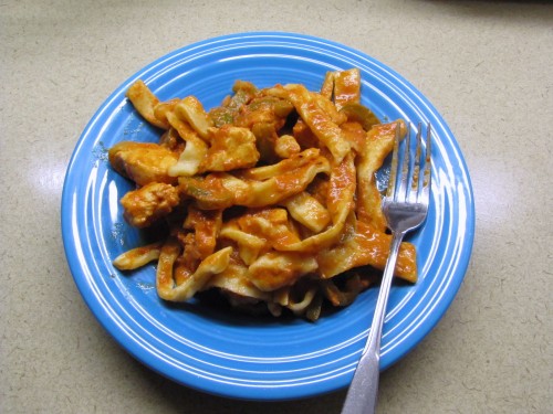 Recipe: Homemade Noodles and Chicken Paprikash