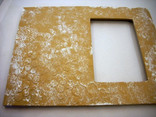 Grape Frame with Modeling Paste