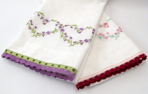 It's In the Details - Embroidered and Trimmed Pillowcases 