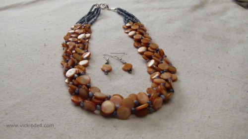 Sand and Surf Necklace and Earrings