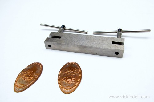Smashed Penny Earrings, two hole punch, jewelry making