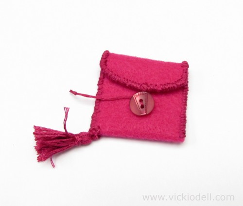Make a Miniature Felt Bag to Help You Focus On Your Intentions