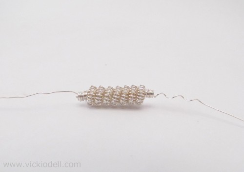 coiled wire bead, artistic wire, coiling gizmo