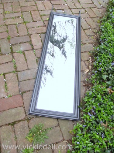 Upcycle a Full Length Mirror with Mini Mirrors and E-6000