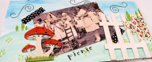Mixed Media “Picnic” Project with Vintage Photo