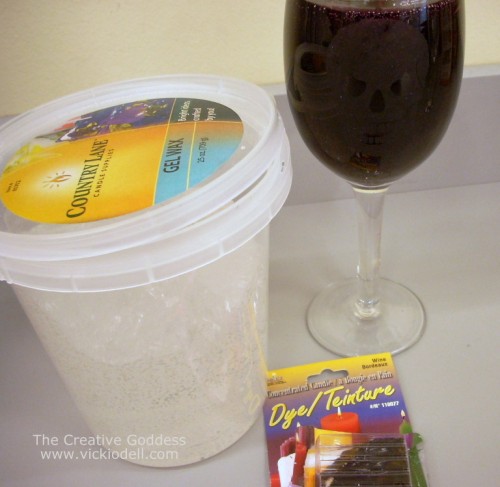 Halloween Crafts: Etched Wine Glass with Gel Candle