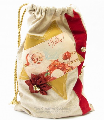 Christmas Crafts: Fabric Gift Bag, Cookie Cutter Bag