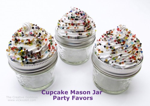 Mason Jar Cupcake Favors