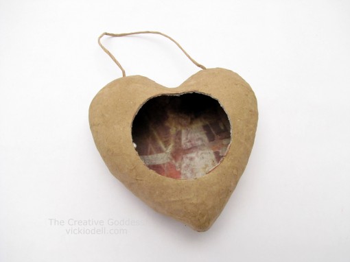 Valentine's Day Mixed Media Heart Decoration
