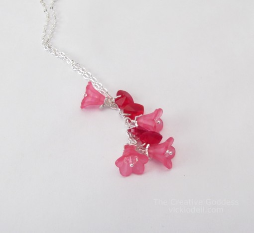 Make a Hearts and Flowers Necklace for Valentine's Day