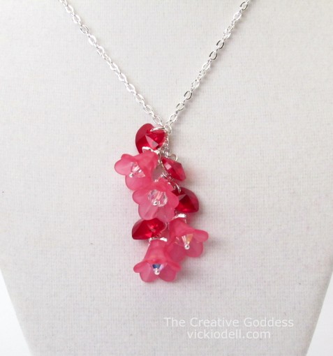 Make a Hearts and Flowers Necklace for Valentine's Day