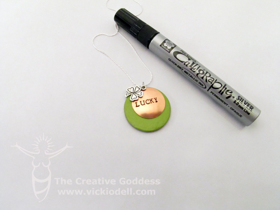 Lucky and Green Washer Necklace