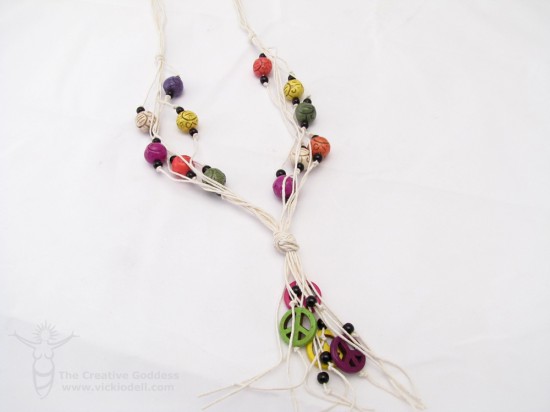 Summer of Love Knotted Hemp Necklace
