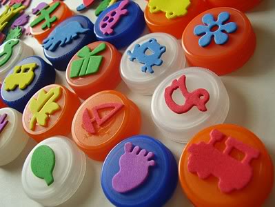 Create With Kids: Make Your Own Bottle Top Stamps