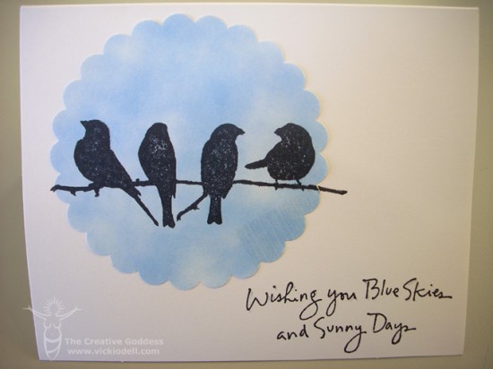 Card Making: Wishing You Blue Skies and Sunny Days