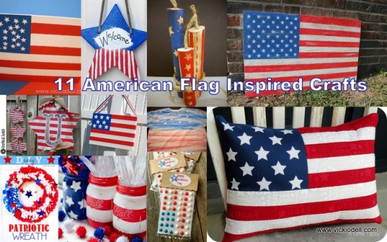 11 American Flag Inspired Crafts