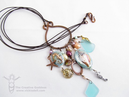 Beach Treasures - Necklace and Earrings